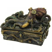 Steampunk Octopus Square Stash Box