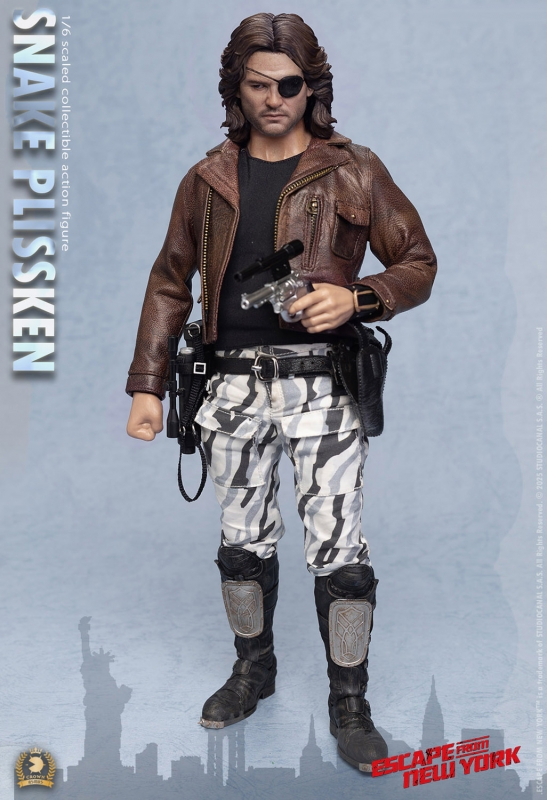 Escape from New York Snake Plissken (Sculpted Hair) Crown Series 1/6 Scale Figure - Click Image to Close