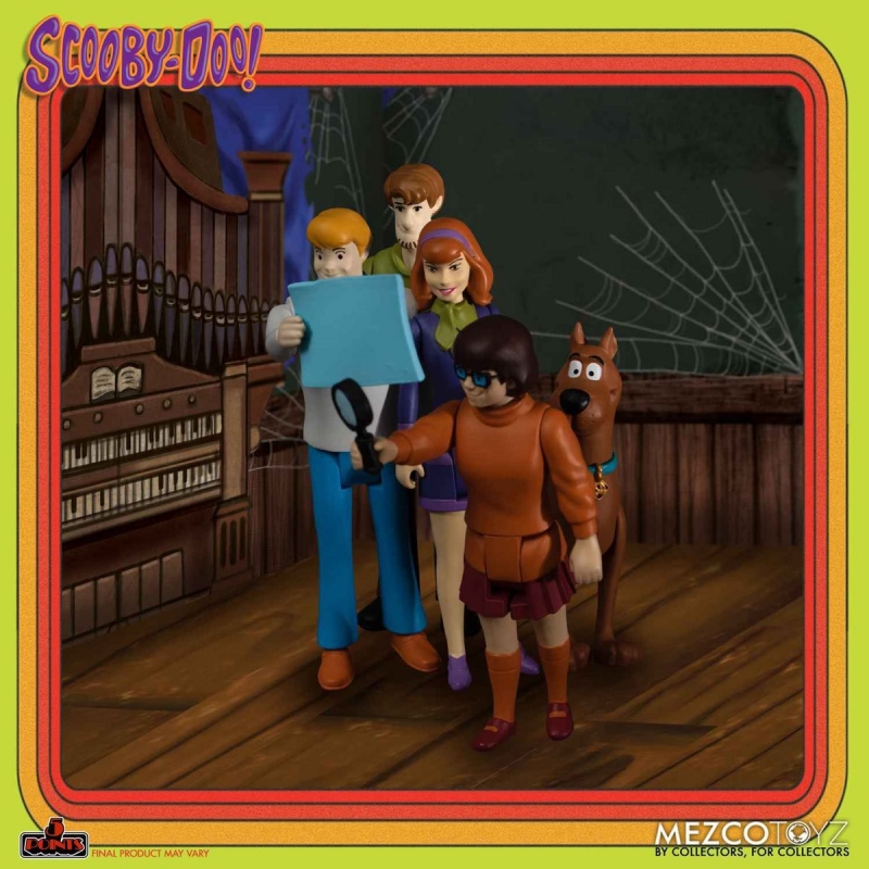 Scooby-Doo Friends and Foes Deluxe 5 Points Boxed Set from Mezco - Click Image to Close