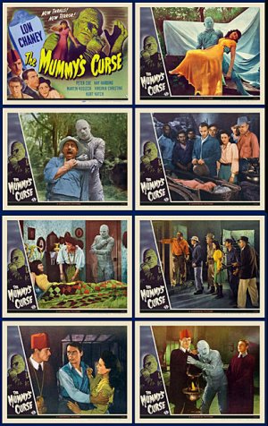 Mummy's Curse, The 1945 Lobby Card Set (11 X 14) Lon Chaney