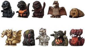 Godzilla Soft Vinyl Puppet Mascot 10 Figure Collection