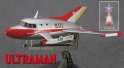 Ultraman Classic Series Jet-Vtol w/Special Submarine S 1/72 Model Kit by Hasegawa