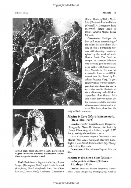 Italian Sword and Sandal Films 1908-1990 Book - Click Image to Close