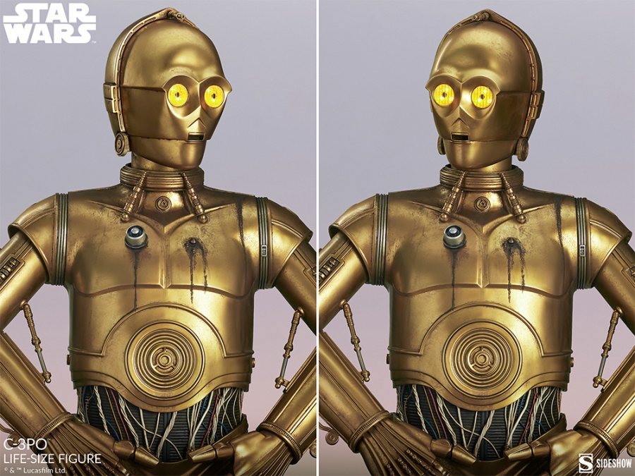 Star Wars C-3PO Life Size Droid Figure Display Prop Replica - Click Image to Close