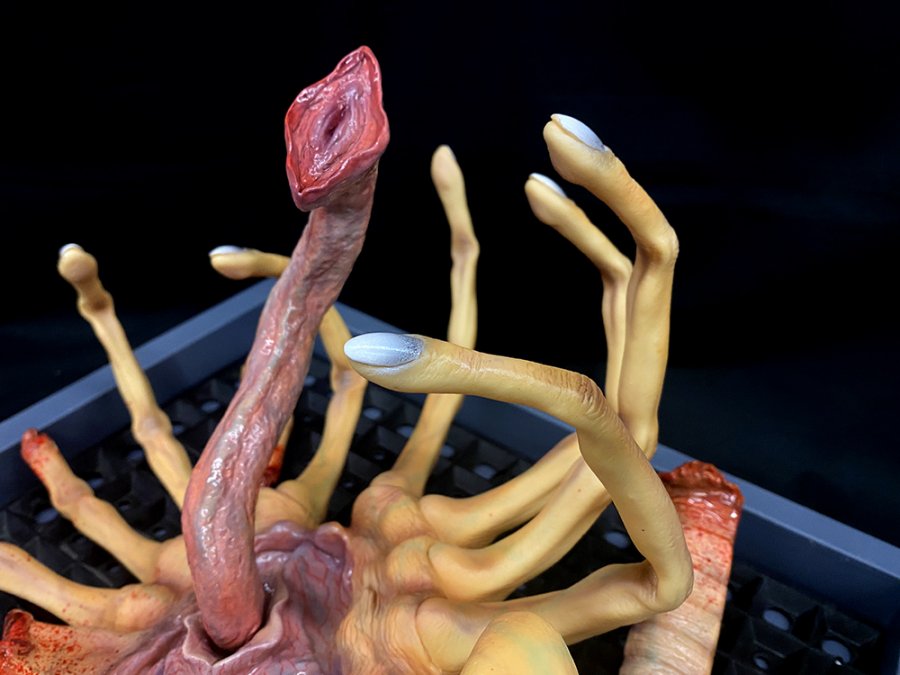 Alien Damaged Facehugger Wall Hanger 1/1 Scale Replica Art Piece - Click Image to Close