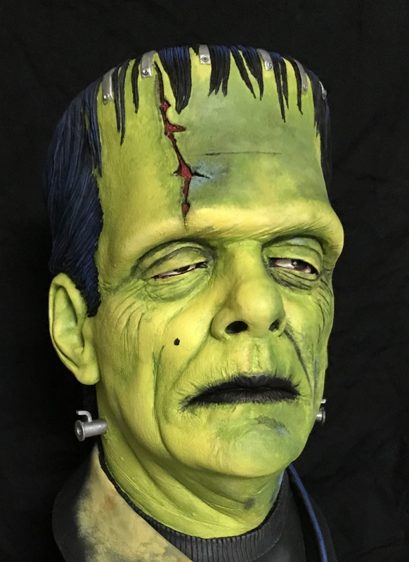 Glen Strange Frankenstein Big Head By Jeff Yagher - Click Image to Close