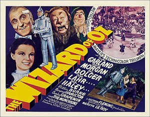 Wizard of OZ, The 1939 Half Sheet Poster Reproduction
