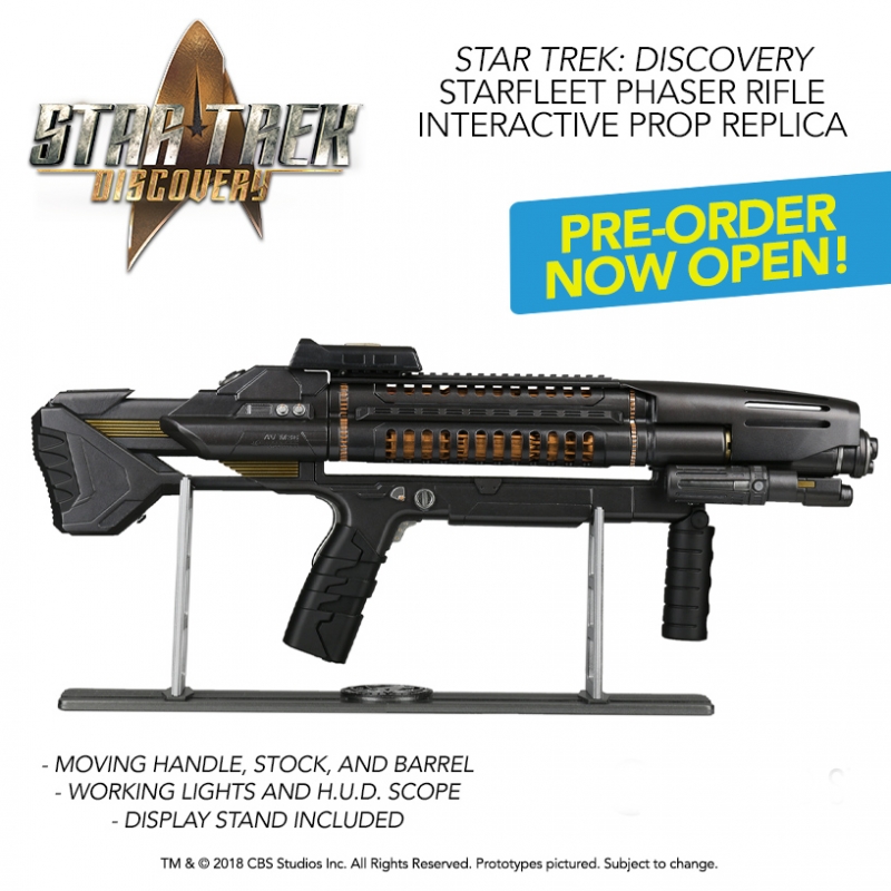 Star Trek Discovery Starfleet Phaser Rifle Interactive Prop Replica - Click Image to Close