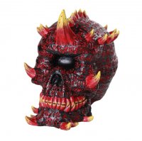 Cyclops Devil Skull Cold Cast Resin Statue