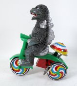 Godzilla Vs. Mechagodzilla 1974 Imposter Godzilla Designer Tricycle Toy by M1 Japan