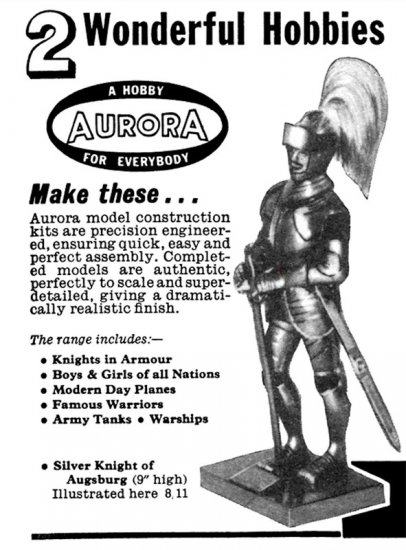 Silver Knight 1/8 Scale Model Kit Aurora Re-Issue by Atlantis - Click Image to Close