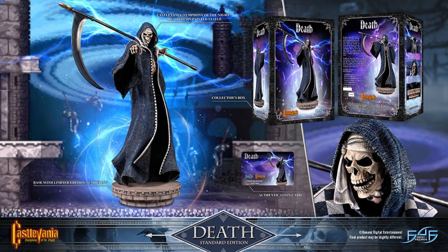 Castlevania Symphony of the Night Death 22 Inch Statue - Click Image to Close