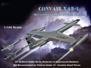 Convair USAF XAB-1 "Beta-1" (1958) Atomic Powered Bomber 1/144 Scale Model Kit
