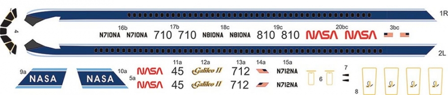 NASA Convair 990 Coronado 1/135 Scale Model Kit by Atlantis - Click Image to Close