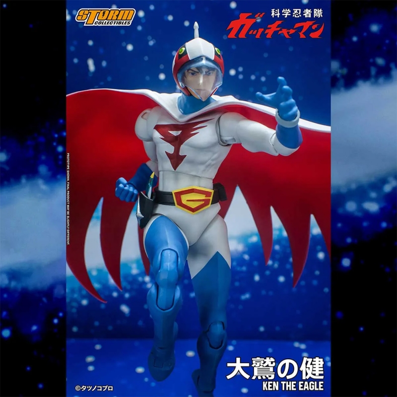 Gatchaman Battle of the Planets Ken The Eagle 1/12 Scale Figure by Storm - Click Image to Close