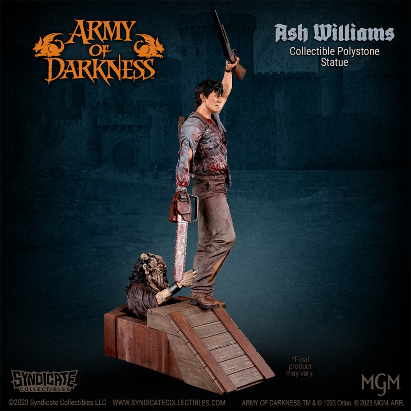 Army of Darkness Ash Williams 1/4 Scale Collectible Polystone Statue APEX EDITION (27.5 Inches Tall) - Click Image to Close