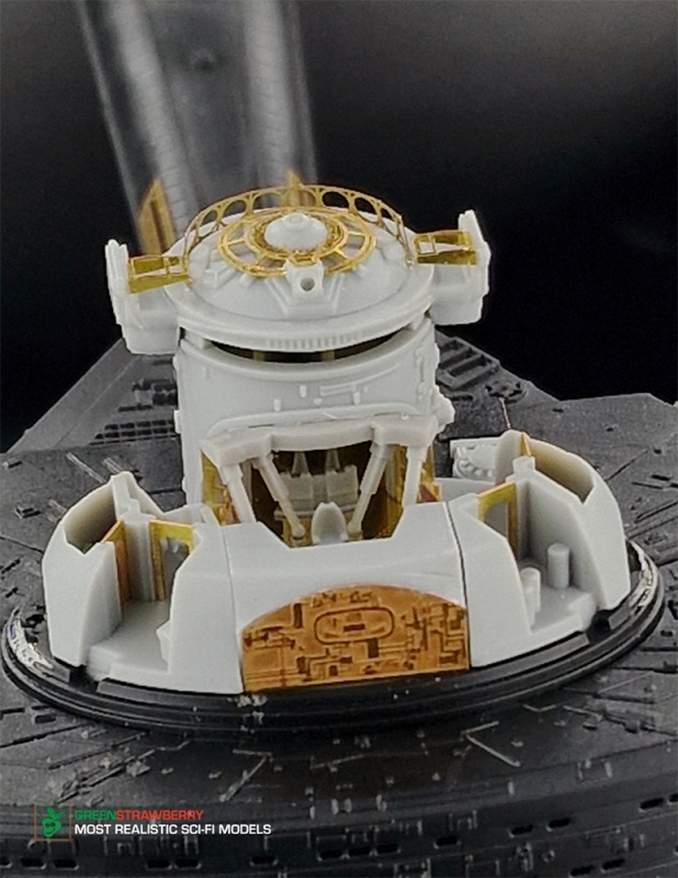 Star Trek Klingon Kronos One Main Bridge Detail Set for 1/350 Scale Polar Lights Model Kit Photoetch, Resin, Print and Foil - Click Image to Close