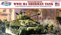 Sherman M4 Tank U.S Army WWII 1/48 Scale Aurora Re-Issue Model Kit