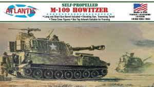 U.S. Army M-109 Howitzer Tank Aurora Reissue 1/48 Scale Model Kit by Atlantis