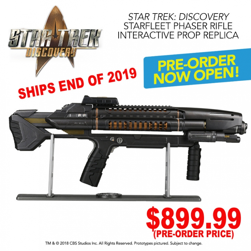 Star Trek Discovery Starfleet Phaser Rifle Interactive Prop Replica (Standard Edition) - Click Image to Close