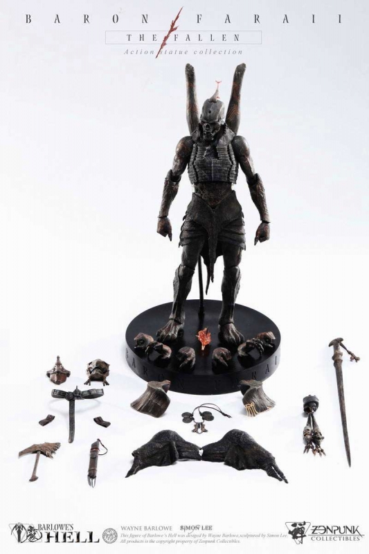 Barlowe's Hell Baron Faraii The Fallen First Son Of Hell 1/6 Scale 18" Tall Figure Statue (Regular Version) by Zenpunk - Click Image to Close