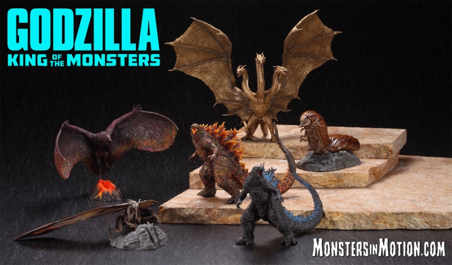 Godzilla 2019 Hyper Modeling Series Set of 6 Figures by Art Spirits - Click Image to Close