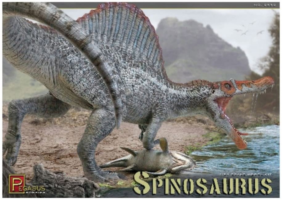 Spinosaurus Dinosaur 1/24 Scale Vinyl Model Kit Pegasus - Click Image to Close