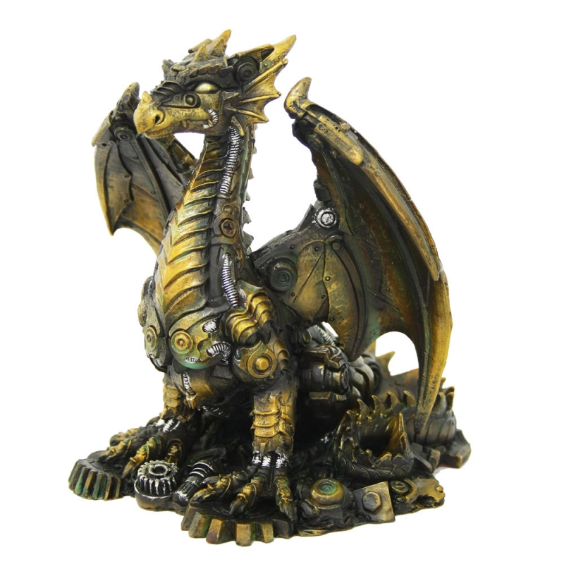 Steampunk Dragon Statue - Click Image to Close