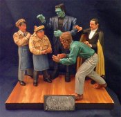 A.C. Meet Frank Aurora Monster Scenes Scale Production Photo 5 Figure Model Kit