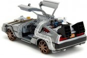 Back to the Furure DeLorean Time Machine Rail Version 1/24 Scale DieCast Replica
