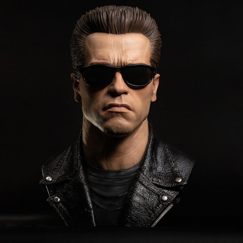 Terminator 2: Judgement Day T-800 Model 101 1/1 Scale Limited Edition Life-Size Art Mask Bust - Click Image to Close