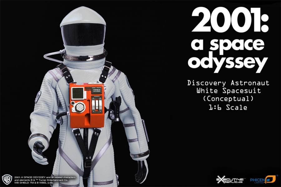 2001: A Space Odyssey White Discovery Astronaut 1/6 Scale Figure Spacesuit - Click Image to Close