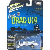 Munsters Dragula George Barris 1/64 Die-Cast Replica Johnny Lightning Silver Screen Machines (White Chaser Version)