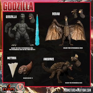 Godzilla Destroy All Monsters 5 Points Extra Large Figure Box Set Round 1