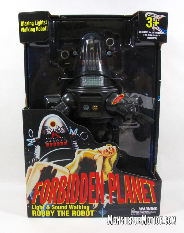 Forbidden Planet 12 Inch Robby The Robot with Light & Sound Walking Replica - Click Image to Close