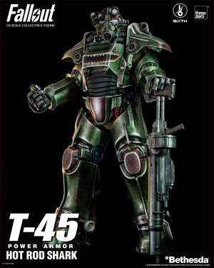 Fallout T-45 Hot Rod Shark Power Armor 1/6 Scale Figure by Three Zero