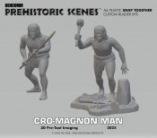 Cro-Magnon Man Aurora Prehistoric Scenes 1/13 Scale Model Kit Re-Issue
