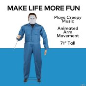 Halloween II Michael Myers 6 Ft. Animated Life-Size Decoration