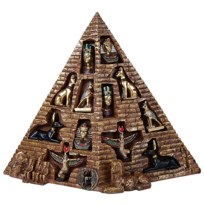 Egyptian Pyramid with 12 Piece Figure Set - Click Image to Close