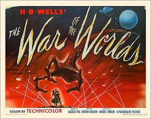 War of the Worlds 1953 Style "A" Half Sheet Poster Reproduction