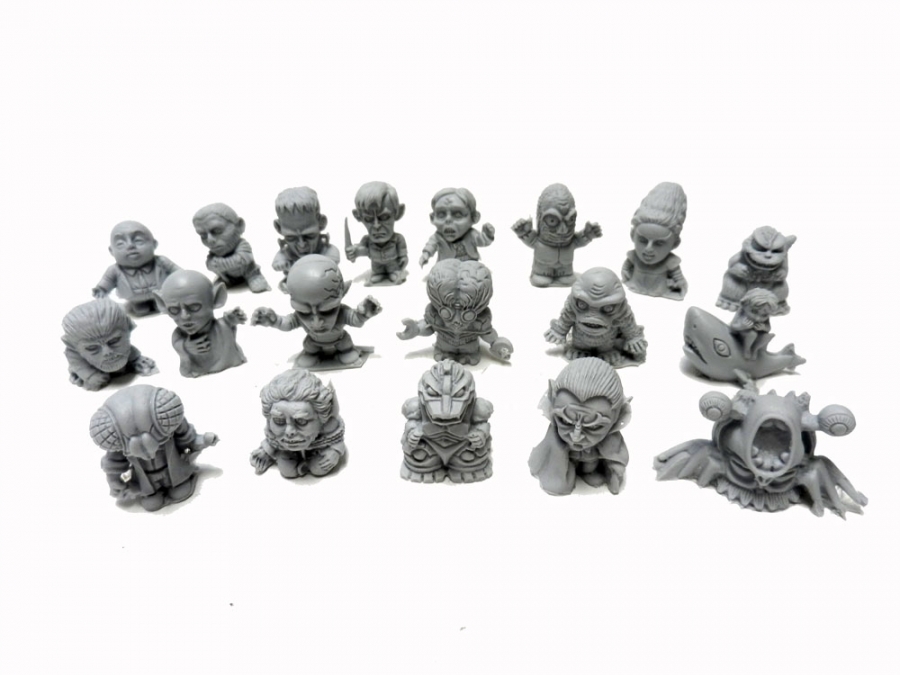 Mini Monsters 19-piece Resin Gumball Set - Click Image to Close