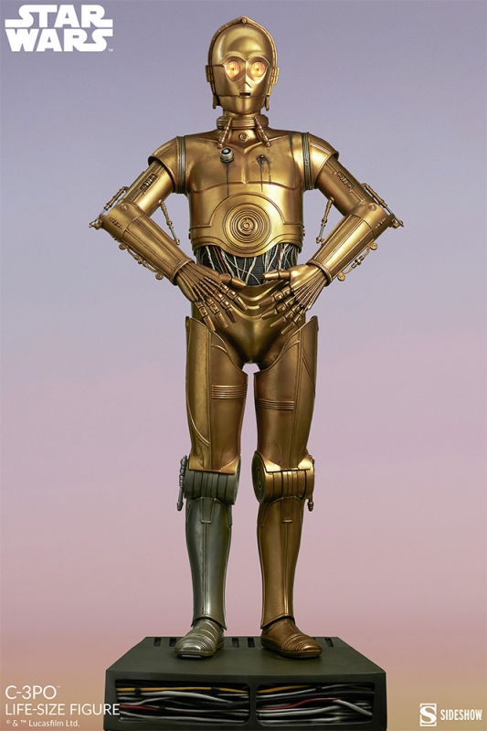 Star Wars C-3PO Life Size Droid Figure Display Prop Replica - Click Image to Close