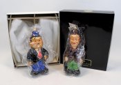 Laurel and Hardy Holiday Ornaments by Christopher Radko
