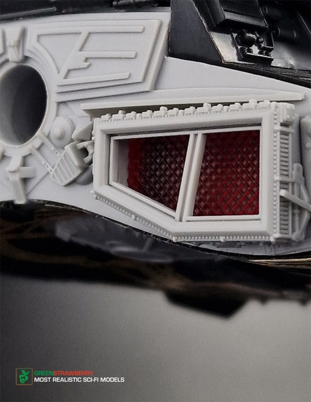 Star Trek Klingon Kronos One Impulse Engines Detail Set for 1/350 Scale Polar Lights Model Kit - Click Image to Close