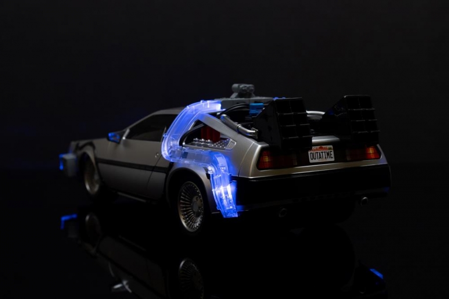 Back to the Future Delorean Time Machine 1/16 Scale R/C Vehicle Hollywood Rides - Click Image to Close