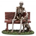 Skeleton with Best Friend Dog Statue