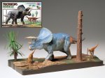 Triceratops Dinosaur Diorama Set 1/35 Scale Model Kit by Tamiya Japan