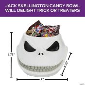 Nightmare Before Christmas Jack Skellington Candy Bowl Halloween Decoration