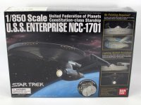 Star Trek TMP Enterprise NCC-1701 1/850 Model Kit with Lights Bandai Japan