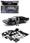 Fast and the Furious Dom's Dodge Charger 1:24 Scale Build and Collect Die-Cast Metal Vehicle with Dom Figure